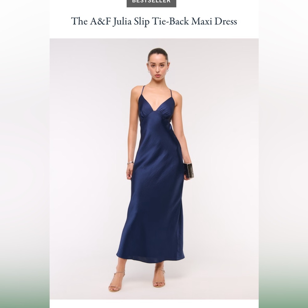 Abercrombie & Fitch Navy Blue Maxi Dress